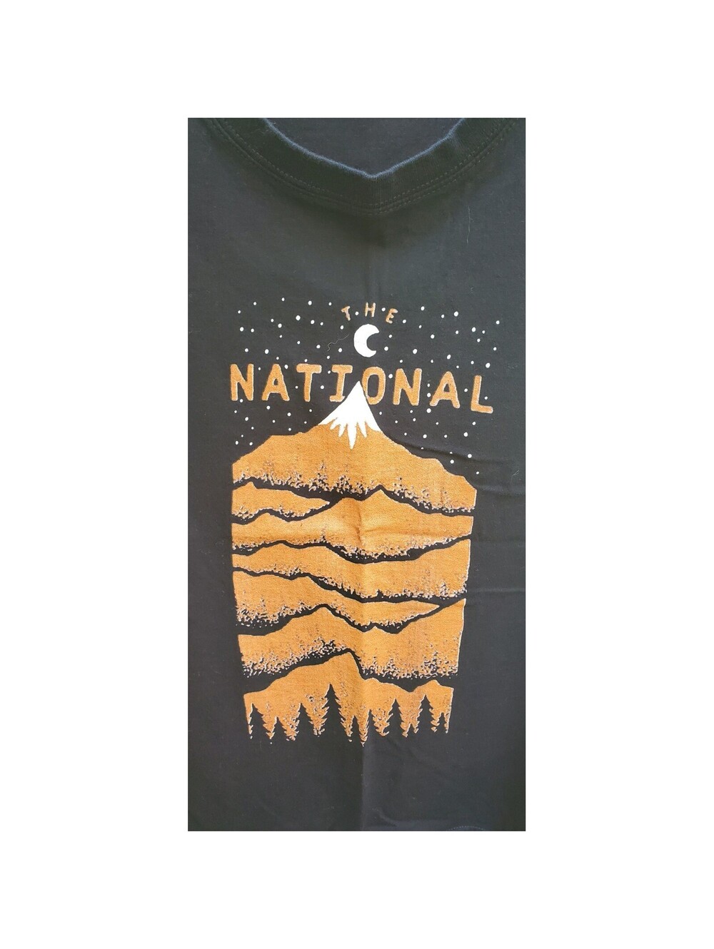 The National Band Graphic T-Shirt Black Cotton Size L